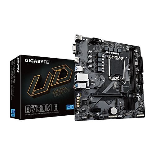 Gigabyte B760M H DDR5 M-ATX Motherboard – LGA1700  PCIe 4.0  128GB Memory Support