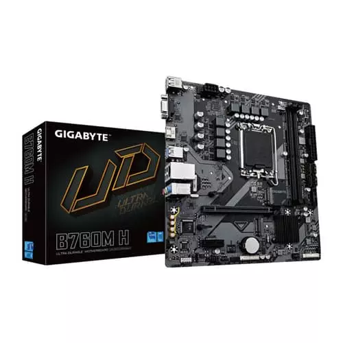 Gigabyte B760M H DDR5 M-ATX Motherboard – LGA1700 PCIe 4.0 128GB Memory Support