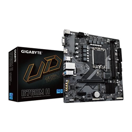 Gigabyte B760M H DDR5 M-ATX Motherboard – LGA1700  PCIe 4.0  128GB Memory Support