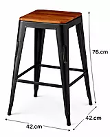 Marcel Stool Wooden Seat