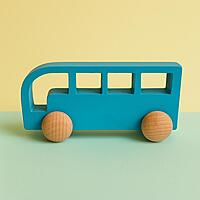 Wooden Toy Bus