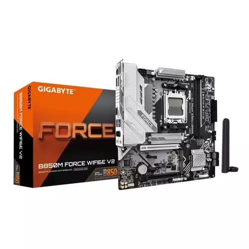 Gigabyte B850M Force WiFi 6E V2 Motherboard – AM5 | DDR5 | PCIe 5.0 | mATX