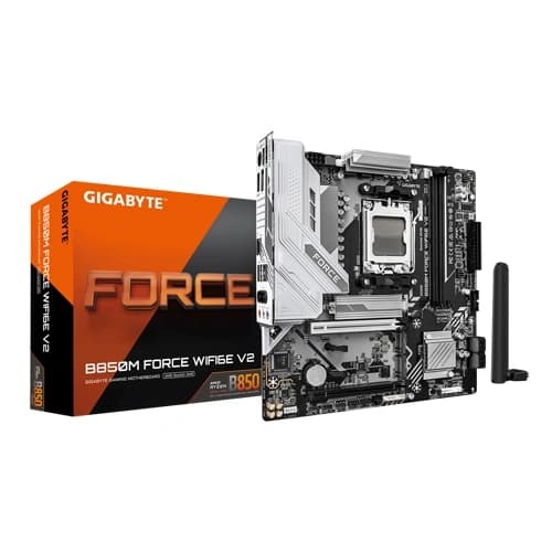 Gigabyte B850M Force WiFi 6E V2 Motherboard – AM5 | DDR5 | PCIe 5.0 | mATX