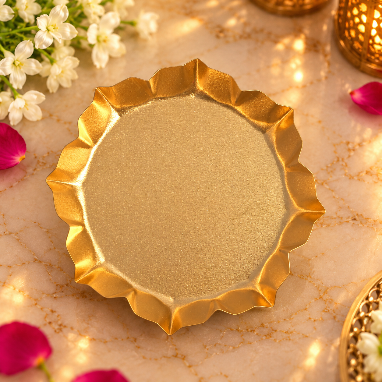 Metal Urli - Lotus - 5.5inch