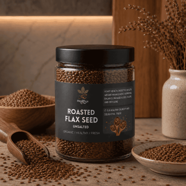 Roasted Flax Seed Unsalted | Healthyx Zone