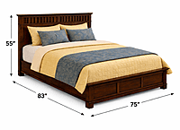 Platter High Headboard Hotel King Size Bed
