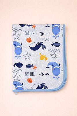 Baby Dry Sheet Bed Protector – Sea World (75 × 58 cm)