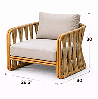 Theo Outdoor Weaving Accent Sofa Chair