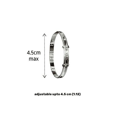 Baby Adjustable Bangle in Pure 925 Silver | Newborn & Kids Kada | Pure Sterling Silver Bangle (2nos) Baby Adjustable Bangle in Pure 925 Silver | Newborn & Kids Kada | Pure Sterling Silver Bangle (2nos)