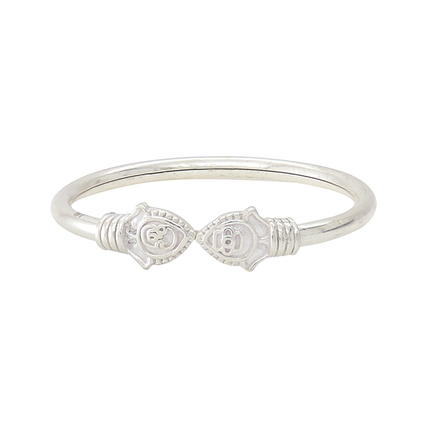 925 Sterling Silver Baby Vel Kada – Traditional Silver Bracelet for Babies