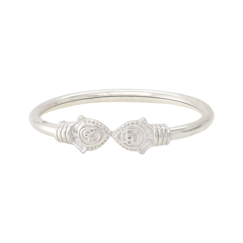 925 Sterling Silver Baby Vel Kada – Traditional Silver Bracelet for Babies