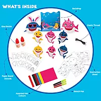 Funskool - Baby Shark Mask Party And Finger Puppets Combo Pack