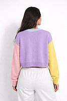 Colorblock Knit Cardigan Oversized