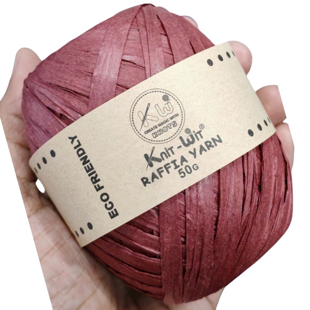 Raffia Paper Yarn 106 Maroon Raffia Paper Yarn 106 Maroon