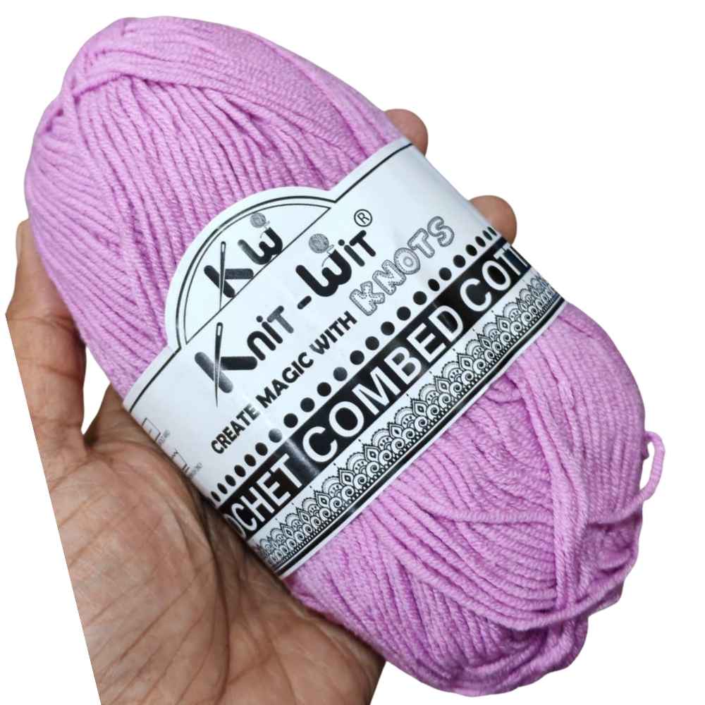 Crochet Combed Cotton Yarn 71 Violet