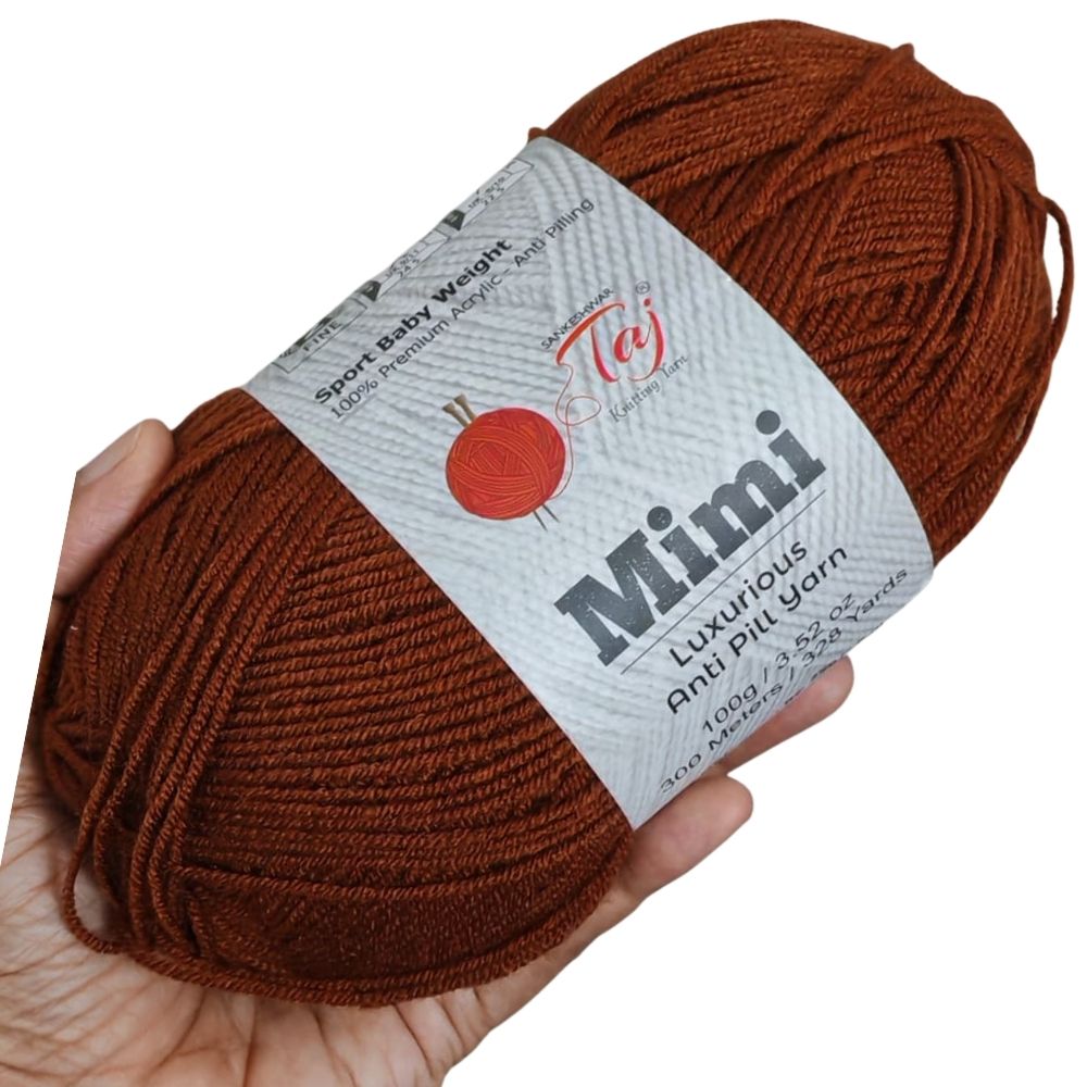 Taj Mimi Yarn 50 Chocolate Brown