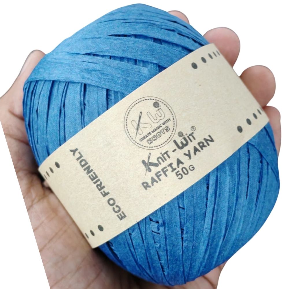Raffia Paper Yarn 115 Blue Raffia Paper Yarn 115 Blue