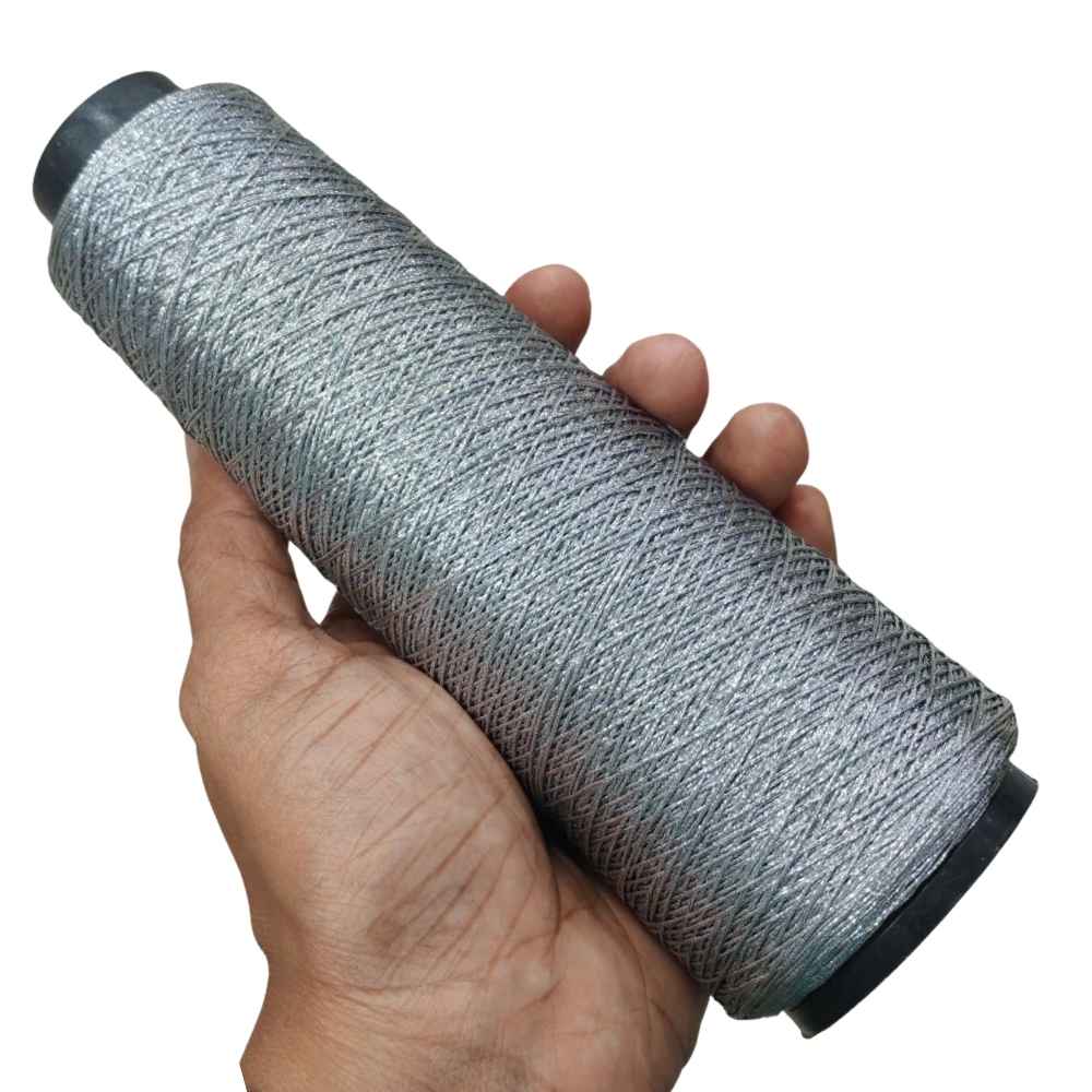 Zari Thread Silver 6 Strand