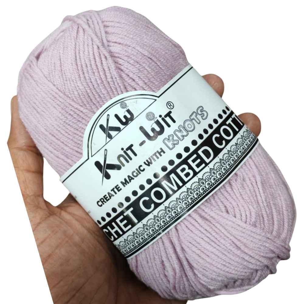 Crochet Combed Cotton Yarn 61 Dusky Pink Crochet Combed Cotton Yarn 61 Dusky Pink