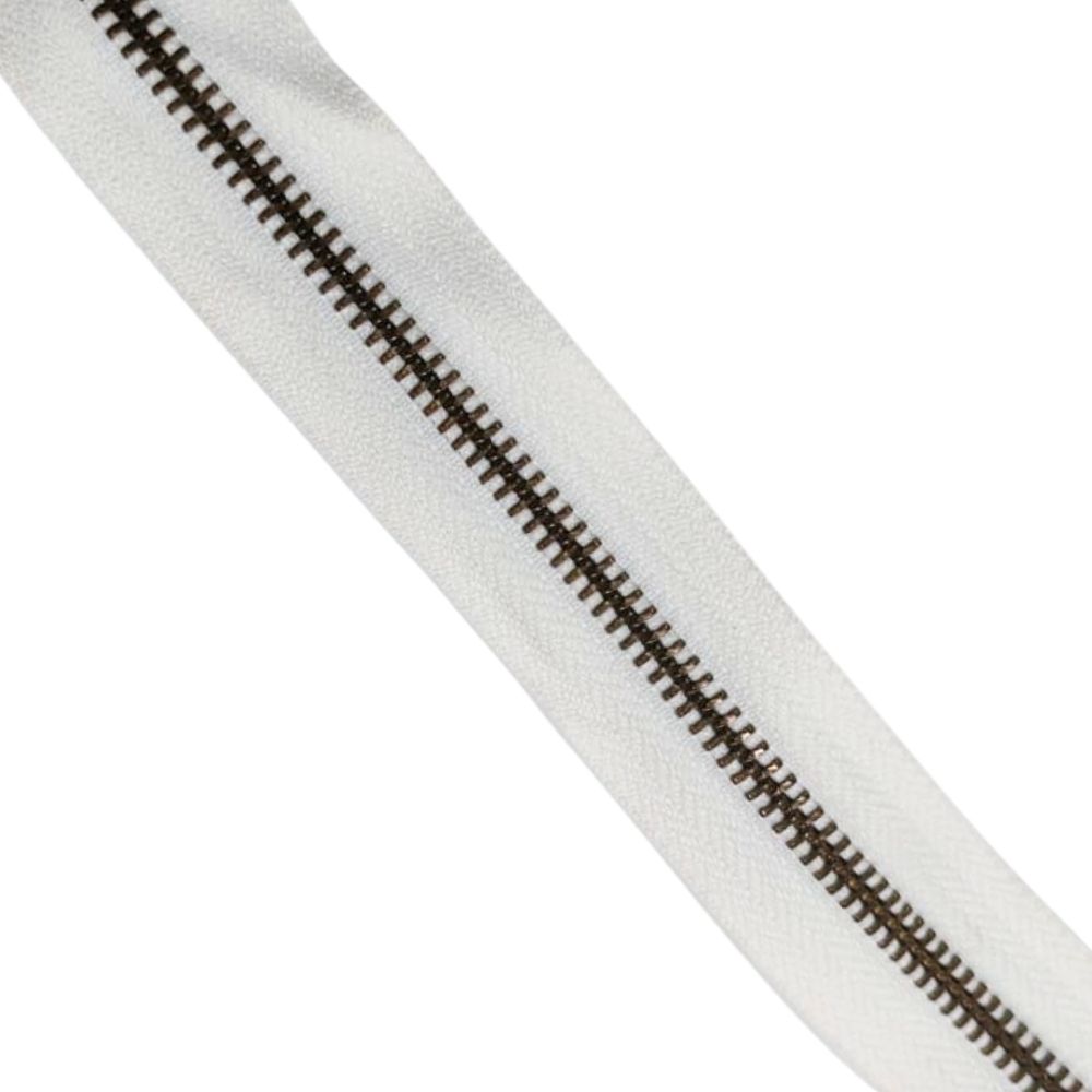 Bag Zip With Bronze Teeth