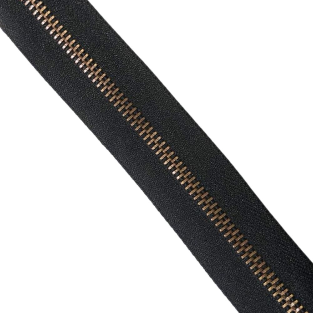 Bag Zip With Bronze Teeth
