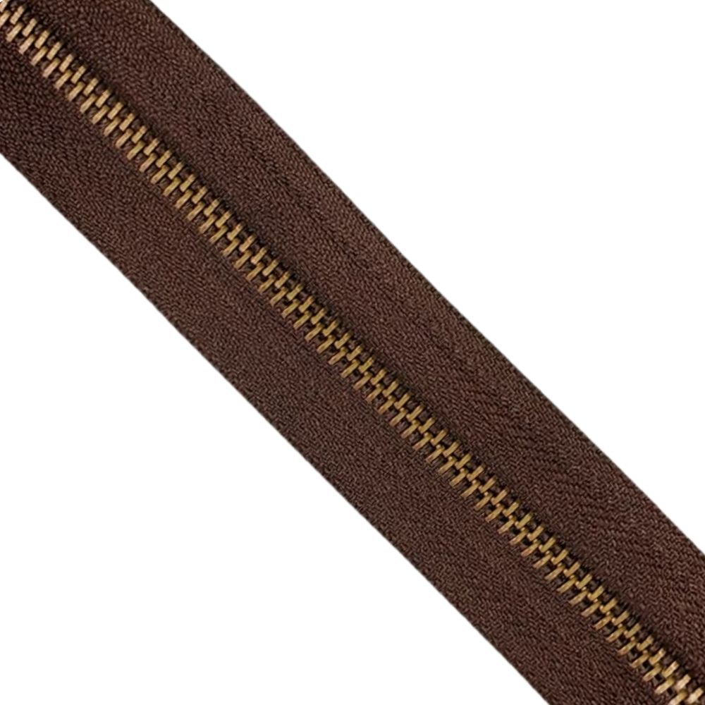 Bag Zip With Bronze Teeth
