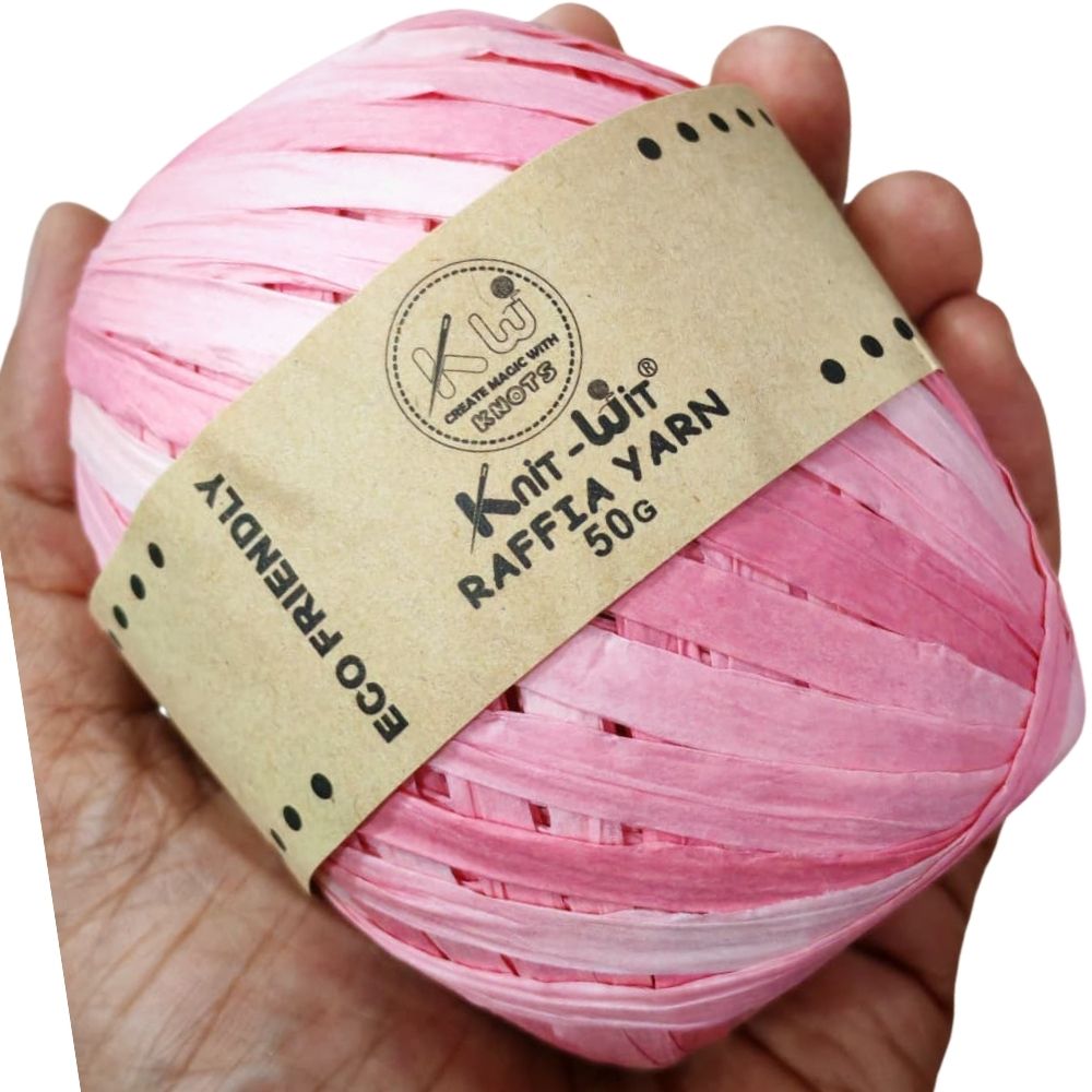 Raffia Paper Yarn 127 Pink Multi Raffia Paper Yarn 127 Pink Multi