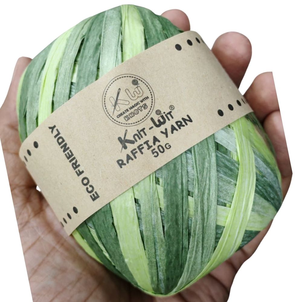 Raffia Paper Yarn 131 Green Multi