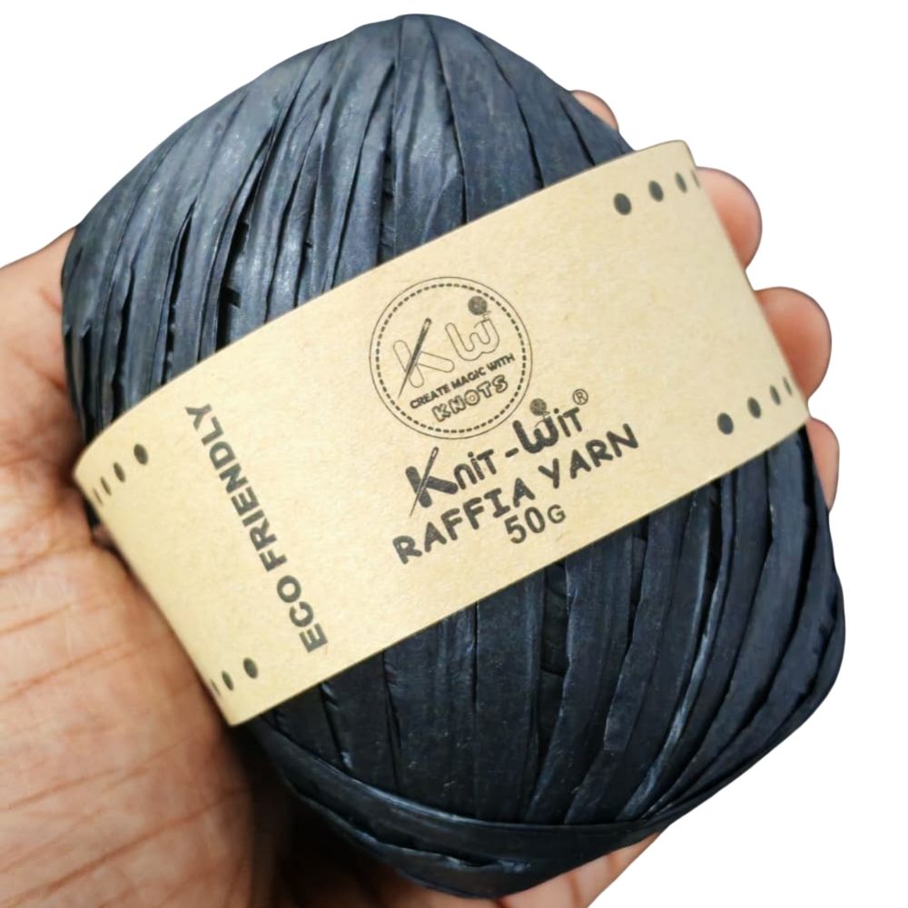Raffia Paper Yarn 104 Black Raffia Paper Yarn 104 Black