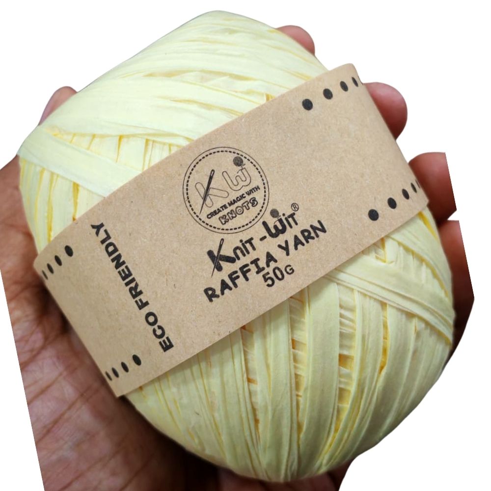 Raffia Paper Yarn 120 Yellow Raffia Paper Yarn 120 Yellow