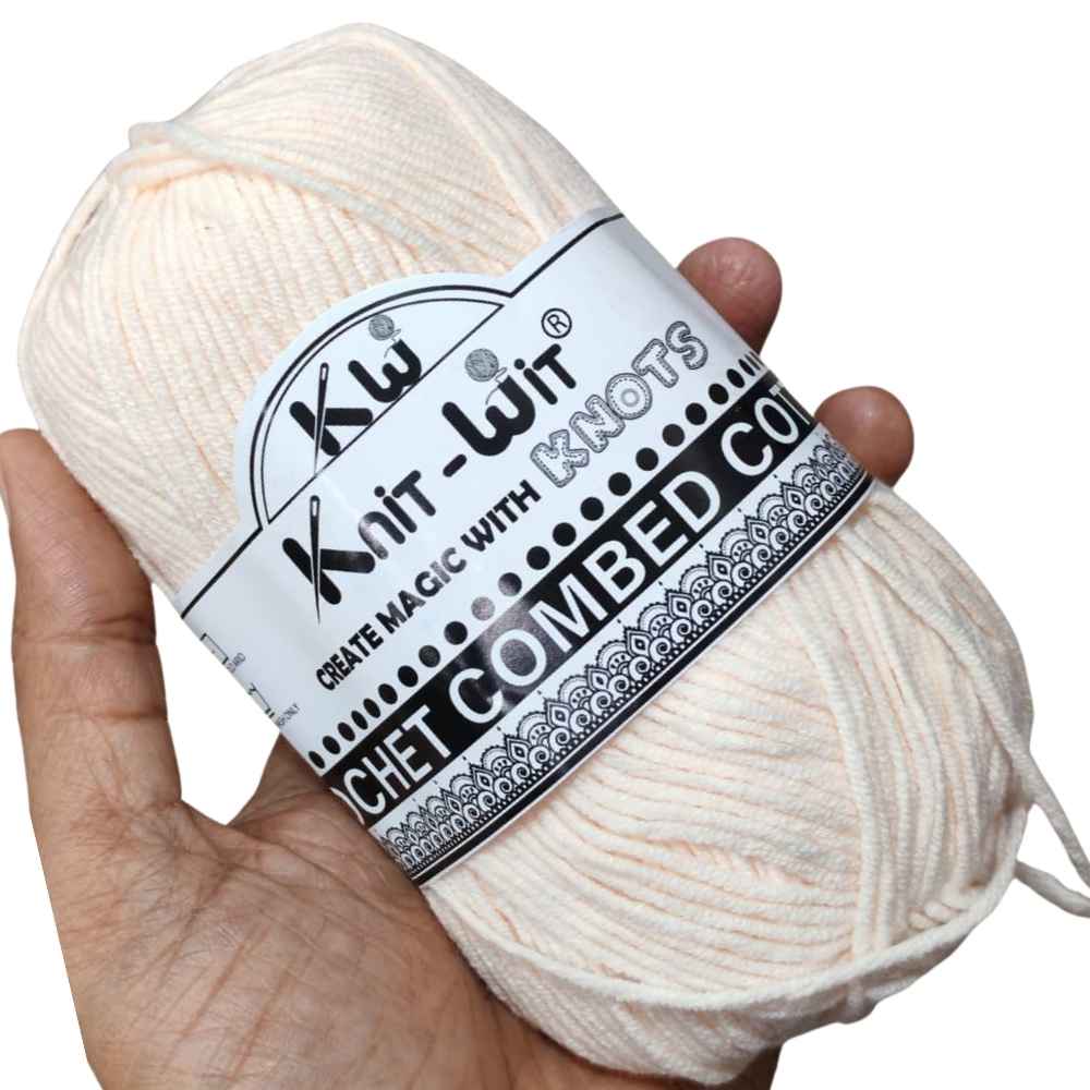 Crochet Combed Cotton Yarn 70 Very Lite Peach Crochet Combed Cotton Yarn 70 Very Lite Peach