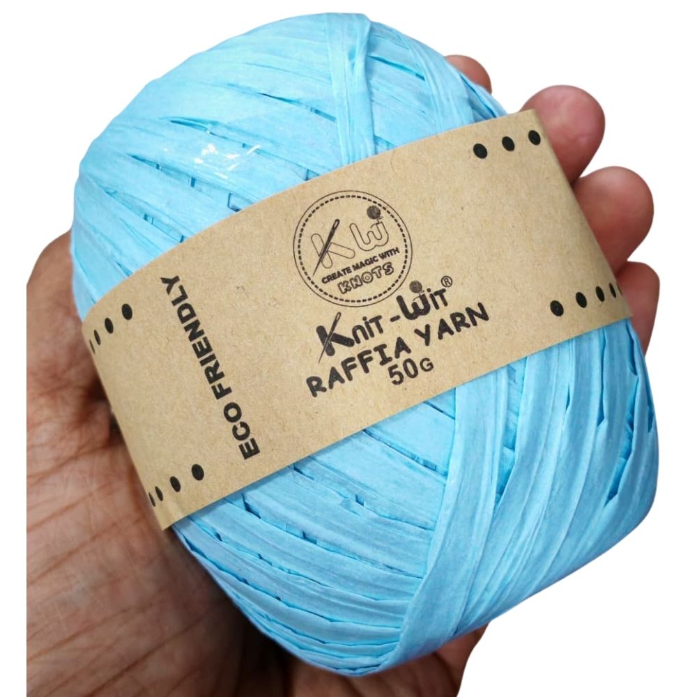 Raffia Paper Yarn 137 Cornflower Blue Raffia Paper Yarn 137 Cornflower Blue