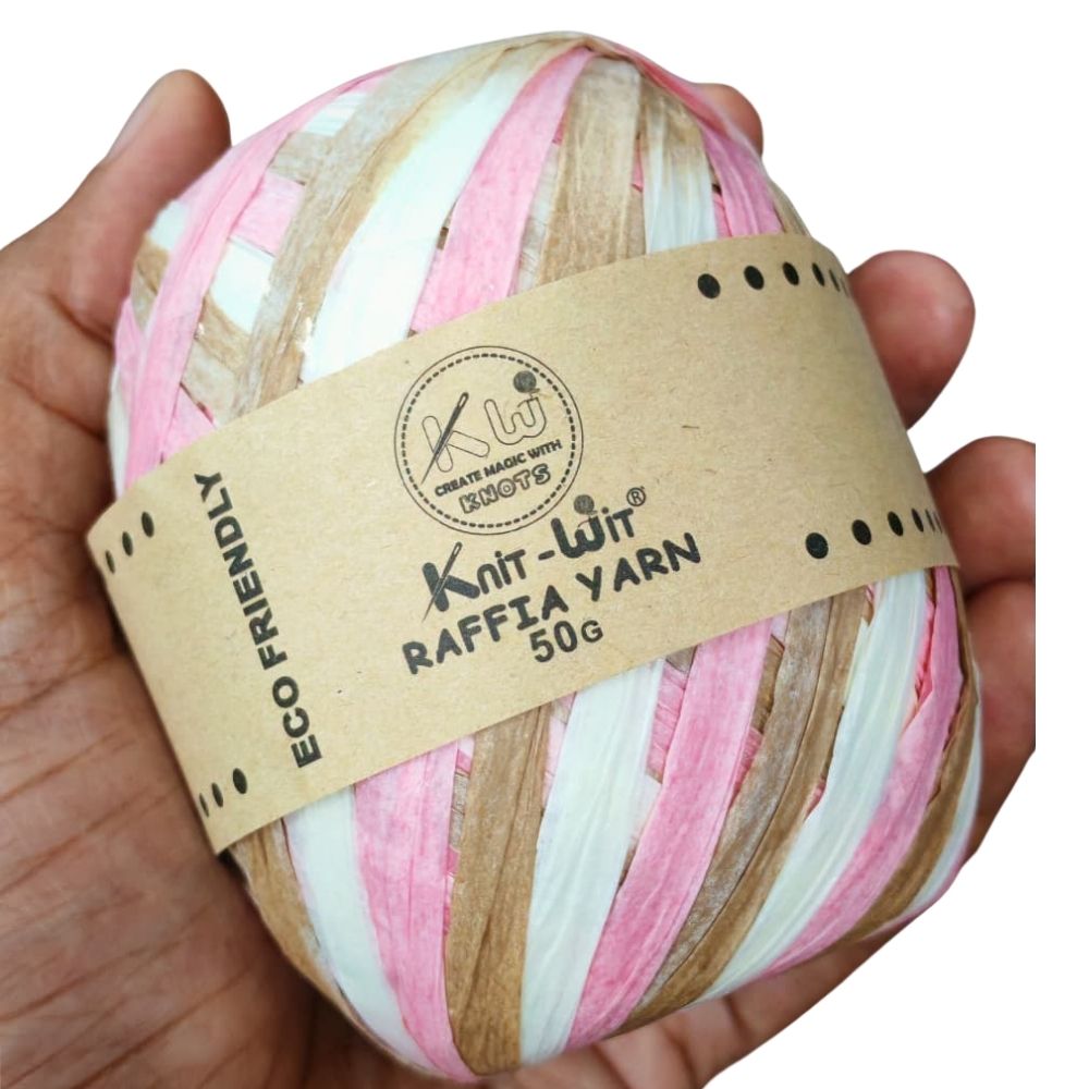 Raffia Paper Yarn 136 Pink Multi Raffia Paper Yarn 136 Pink Multi