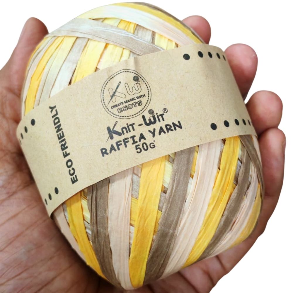 Raffia Paper Yarn 132 Yellow Multi