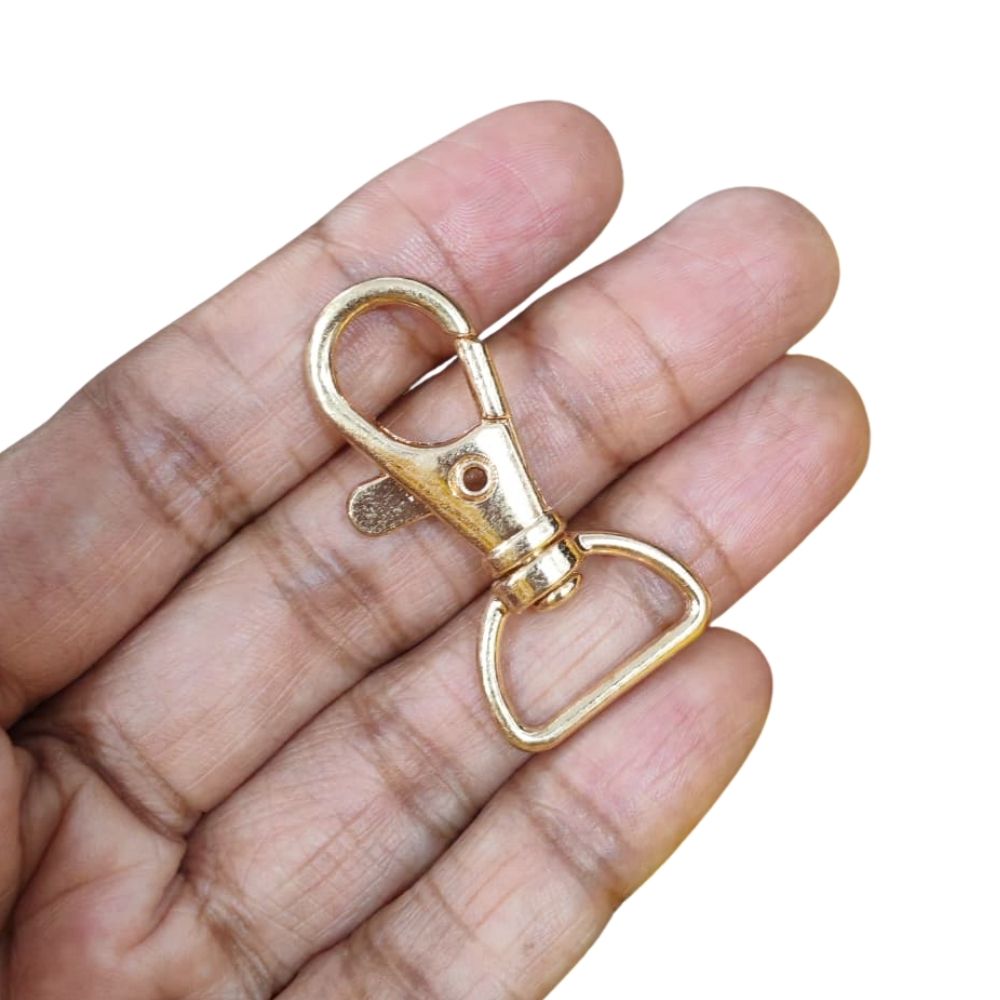 D Ring Clasp Round gold 14 mm D Ring Clasp Round gold 14 mm