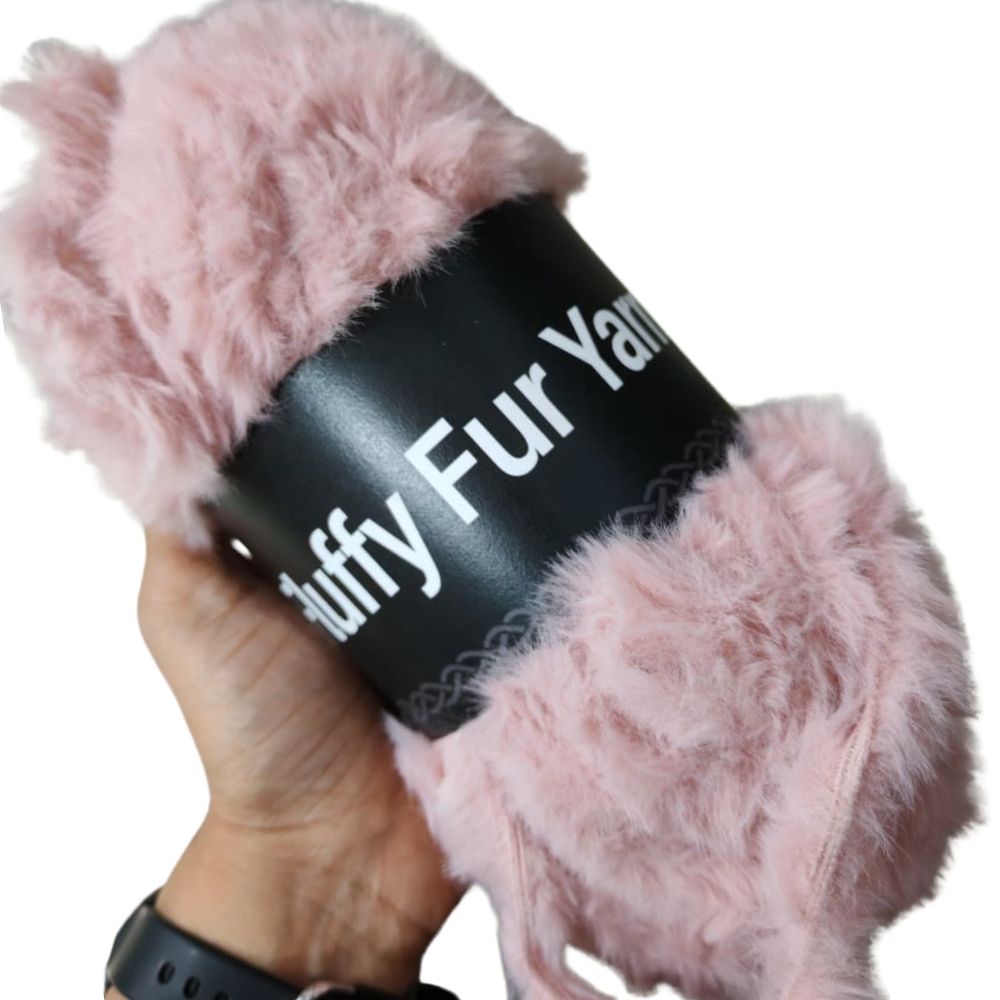 Fluffy Fur Yarn 64 Rose Fluffy Fur Yarn 64 Rose