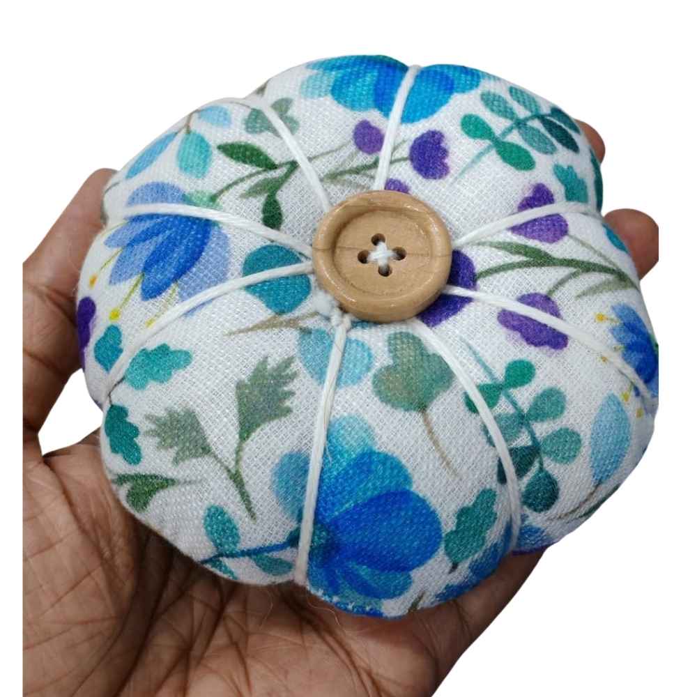 Blue Pumpkin Pin Cushion Blue Pumpkin Pin Cushion