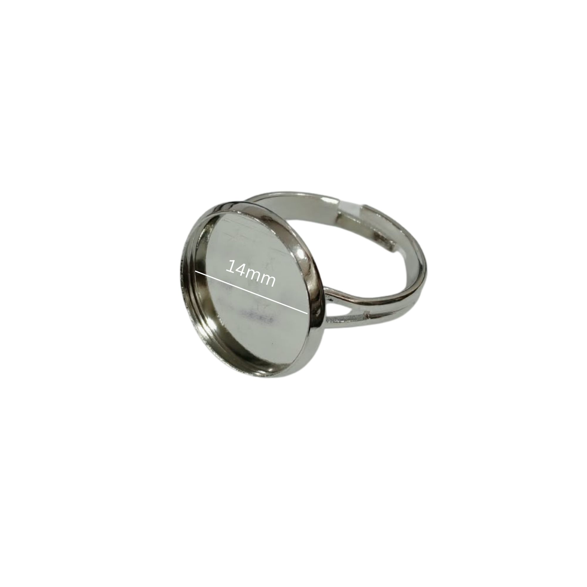 Finger Ring Chrome Silver 14mm
