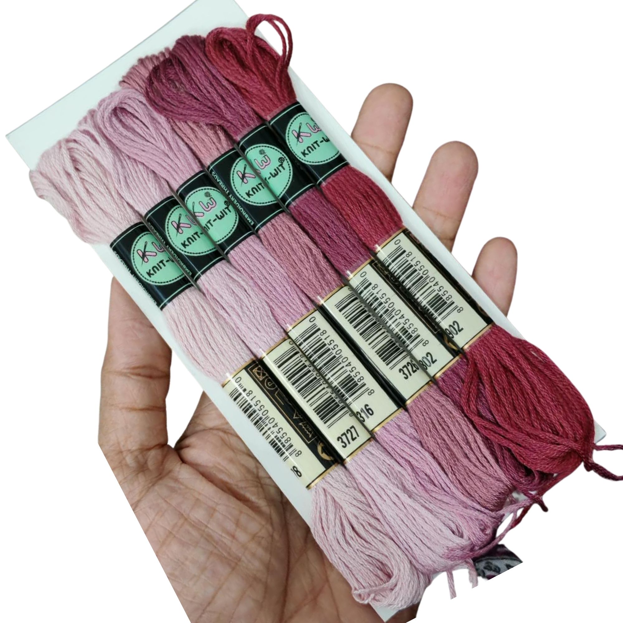 KnitWit Embroidery Thread Set Dusty Rose family KnitWit Embroidery Thread Set Dusty Rose family