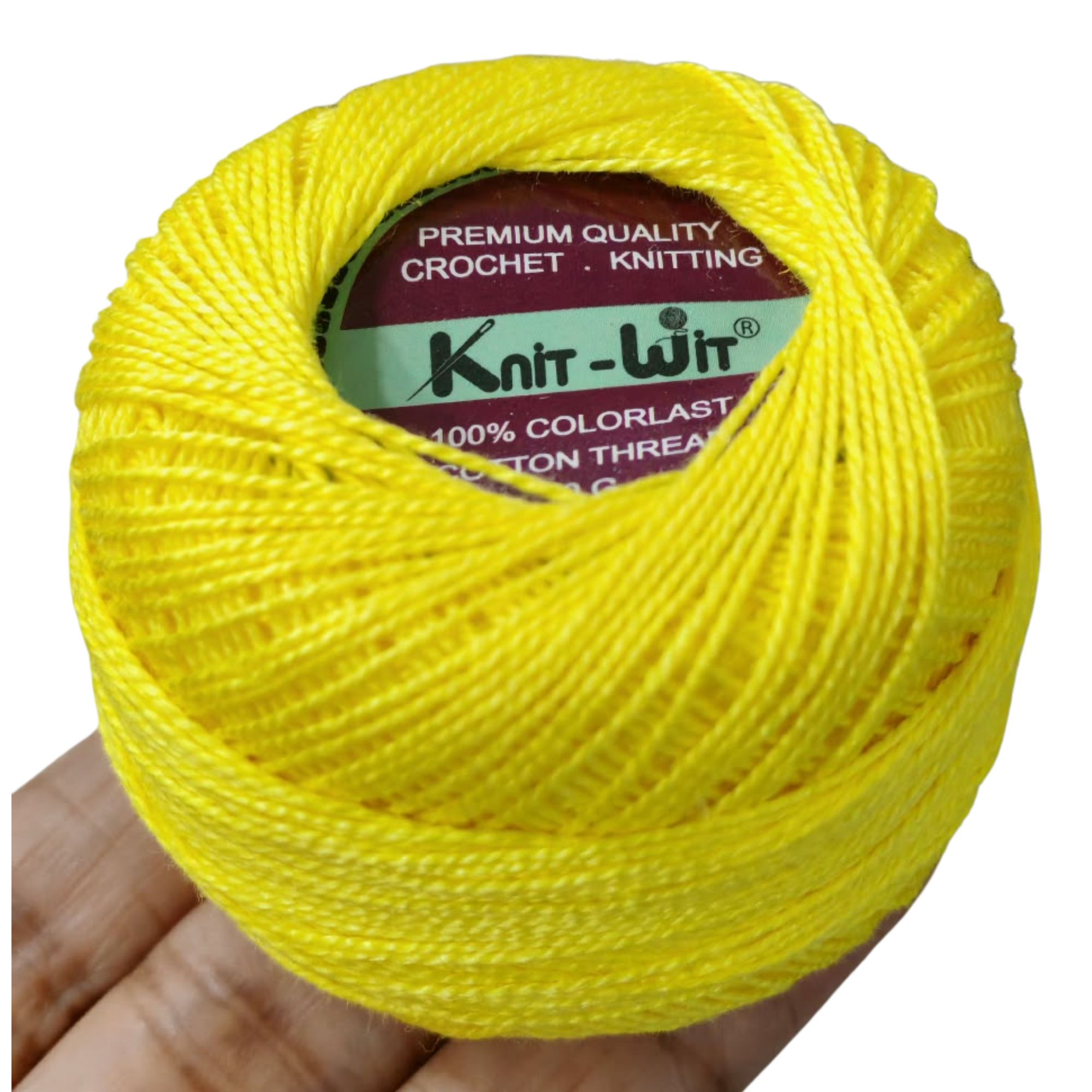 Knit-Wit Cotton Thread No.8 Yellow A307