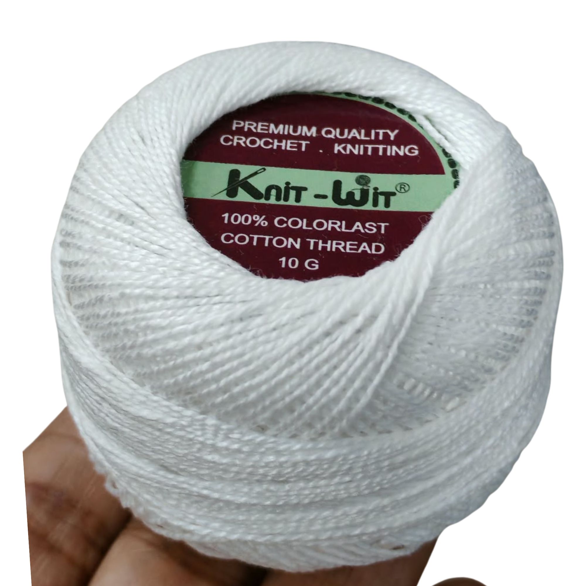 Knit-Wit Cotton Thread No.8 White AB5200