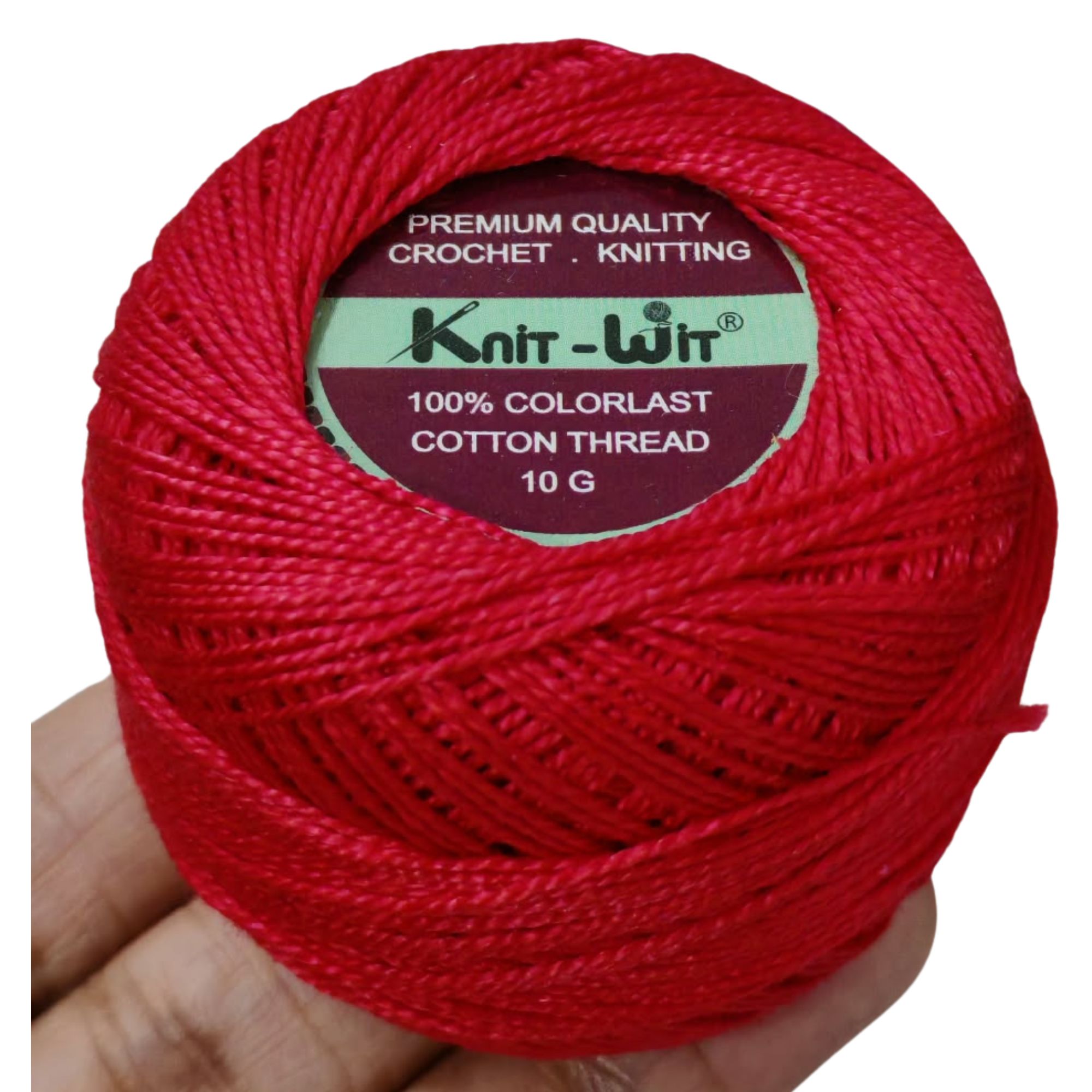 Knit-Wit Cotton Thread No.8 A321 Red Knit-Wit Cotton Thread No.8 A321 Red