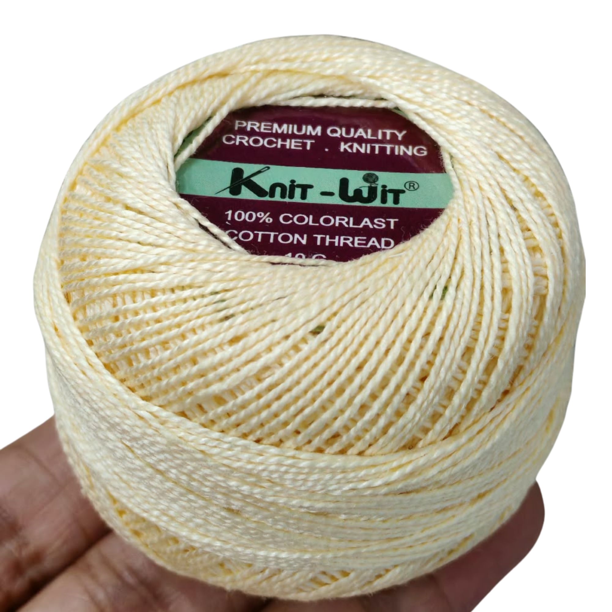 Knit-Wit Cotton Thread No.8 Cream A745 Knit-Wit Cotton Thread No.8 Cream A745