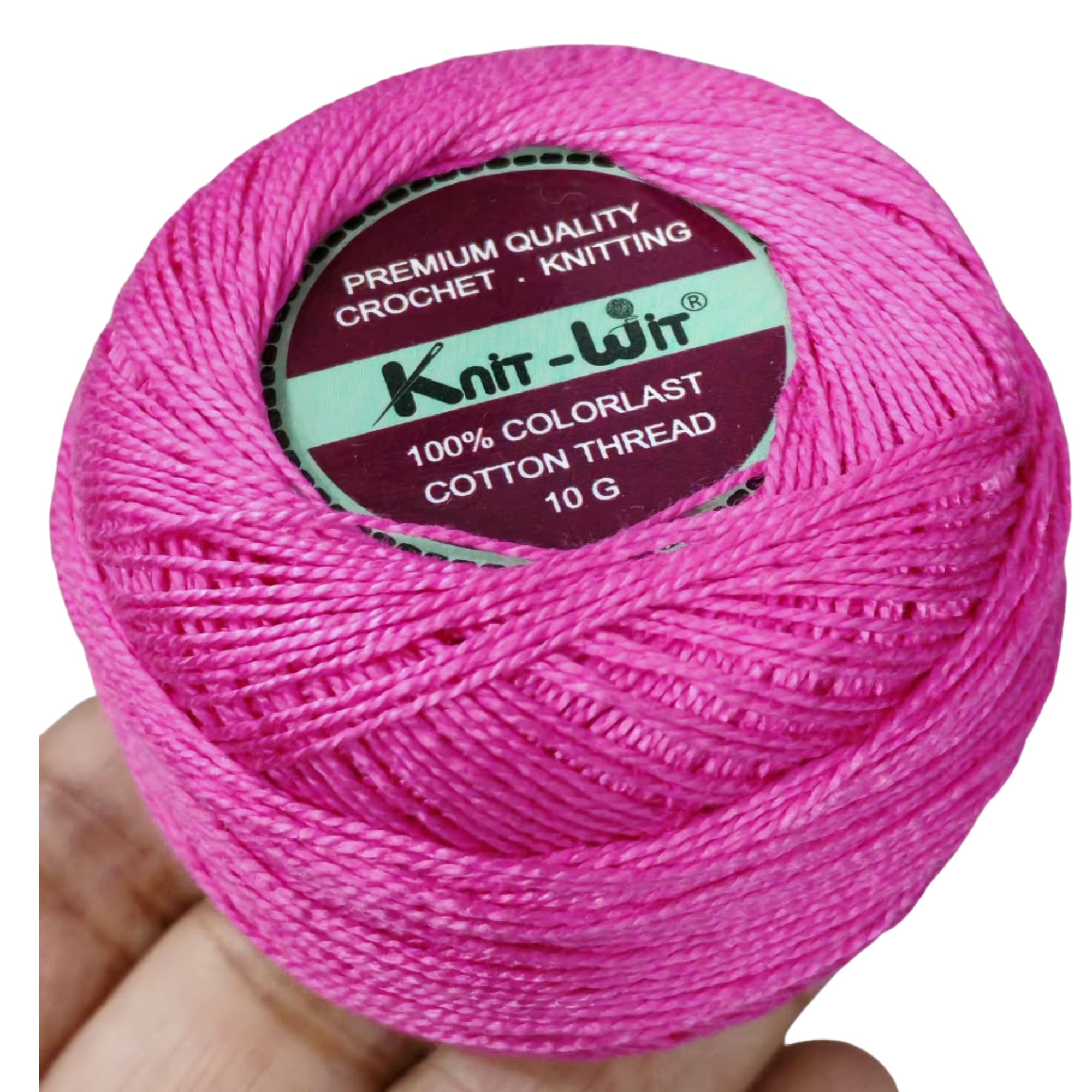 Knit-Wit Cotton Thread No.8 Pink A602 Knit-Wit Cotton Thread No.8 Pink A602