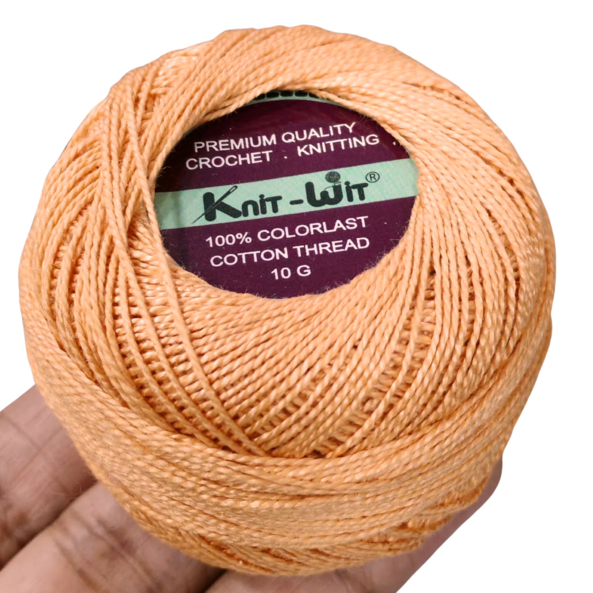 Knit-Wit Cotton Thread No.8 Orange Yellow A977 Knit-Wit Cotton Thread No.8 Orange Yellow A977