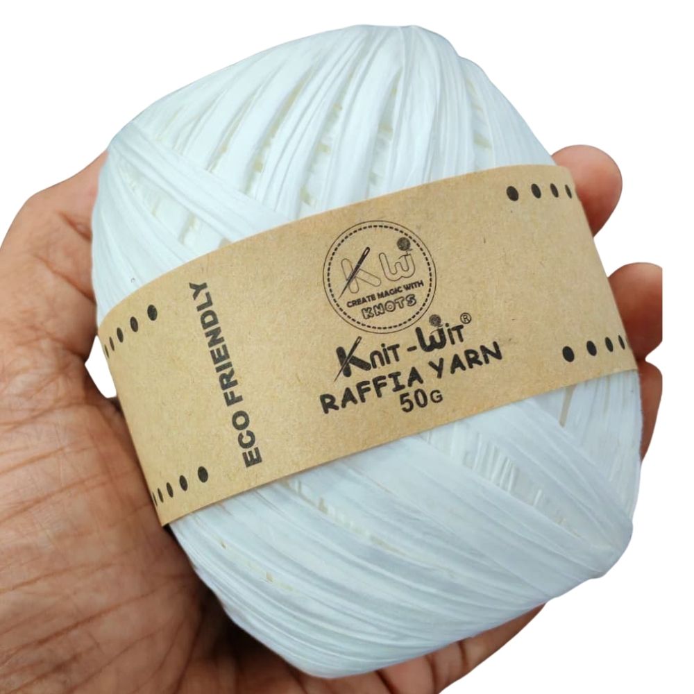 Raffia Paper Yarn 101 White Raffia Paper Yarn 101 White