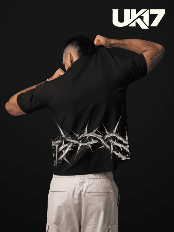 Barbed Soul Black Oversized Tee