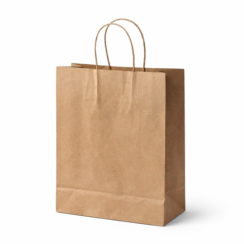 Eco-Friendly Kraft Paper Carry Bag | Recyclable Paper Shopping Bag | Ecosphere