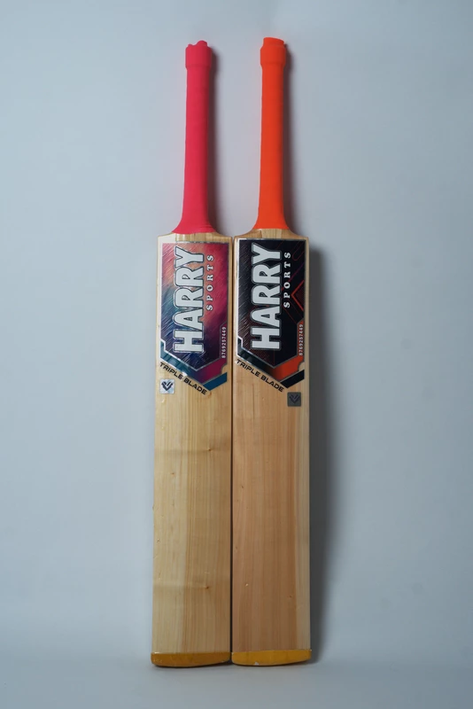 HARRY Bahubali Triple Blade Kashmir Willow Tennis Cricket Bat