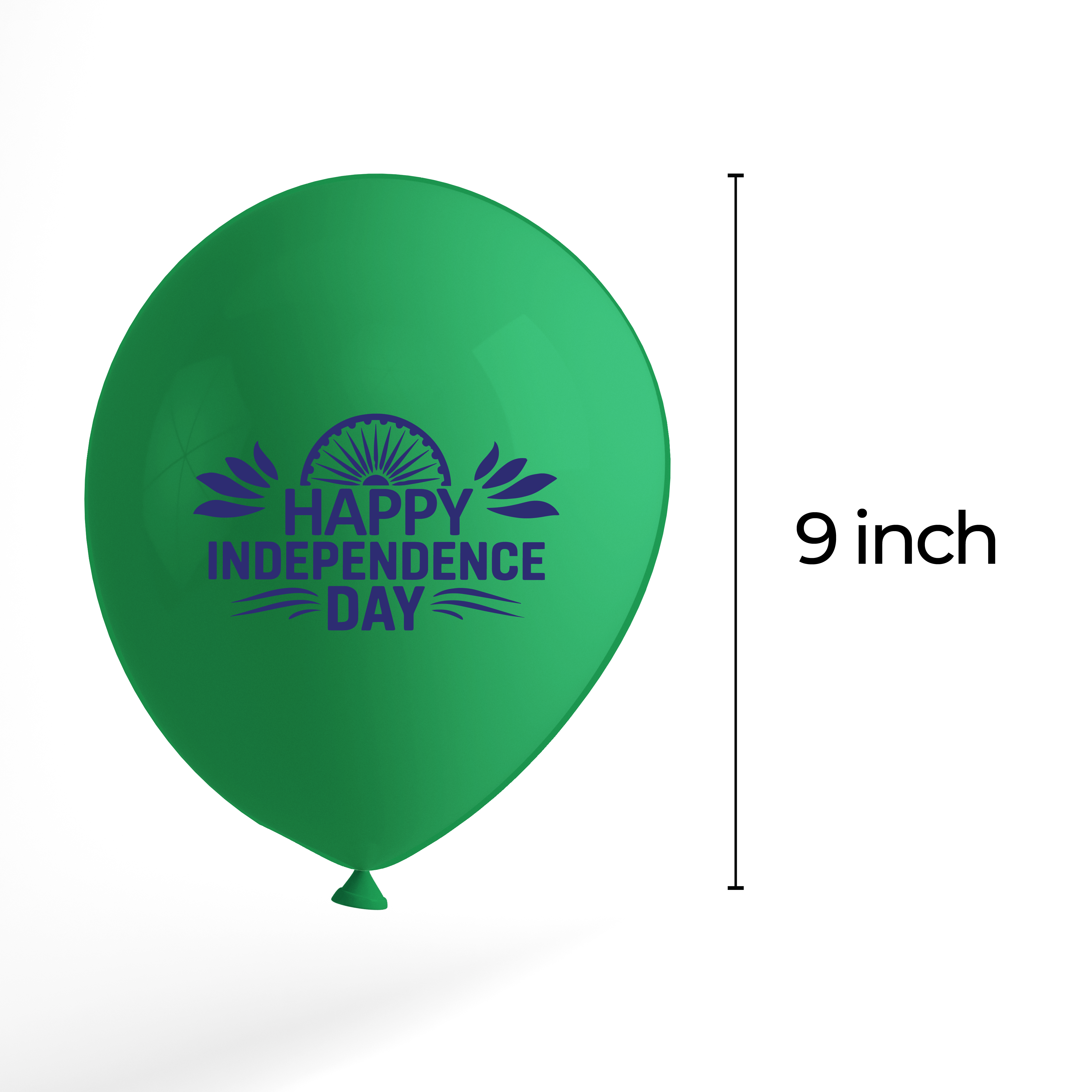 Happy Independence Day Metallic Balloons For 15 August Pack of 21pcs | 20pcs Of Orange White and Green 9" Balloons and A Banner for Independence Day or Any Other National Day